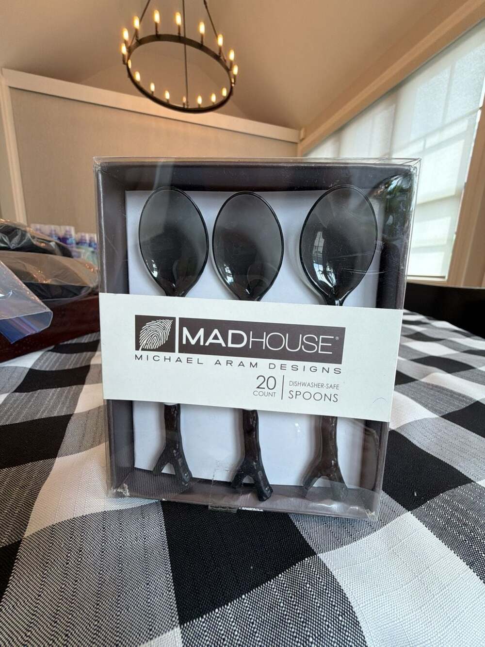 Madhouse Michael Aram 20 Spoons Dessert Cocktail Plastic Cutlery Twigs mini